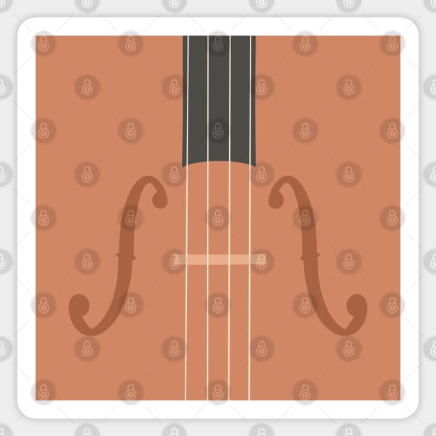 Strings in Browns and Creams Sticker by NattyDesigns